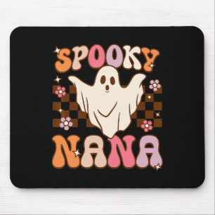 Retro Groovy Halloween Ghost Spooky Nana Kostüm Mousepad