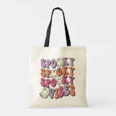 Retro Groovy Halloween Ghost Spooky Vibes Tote Bag Tragetasche (Rückseite)