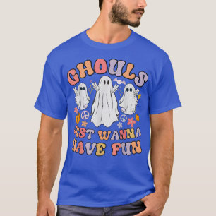 Retro Groovy Halloween Kostüm - Ghouls Just Wanna T-Shirt
