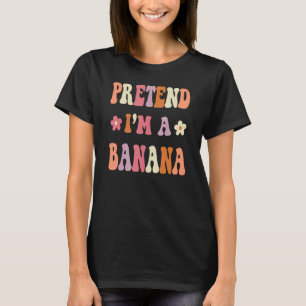 Retro Groovy Halloween Kostüm vorgeben, ich bin ei T-Shirt