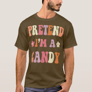 Retro Groovy Halloween Kostüme s, so tun, als ob i T-Shirt