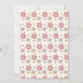 Retro Groovy Halloween Little Boo Baby Dusche Einladung (Rückseite)