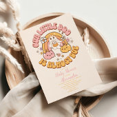 Retro Groovy Halloween Little Boo Baby Dusche Einladung