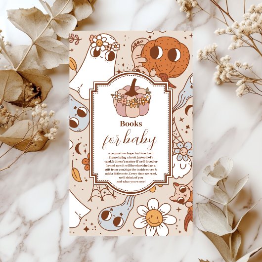 Retro Groovy Halloween Little Books for Baby Begleitkarte