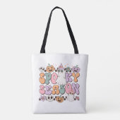 Retro Groovy Halloween Spooky Season Tasche (Rückseite)