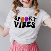 Retro Groovy Halloween Spooky Vibes T-Shirt