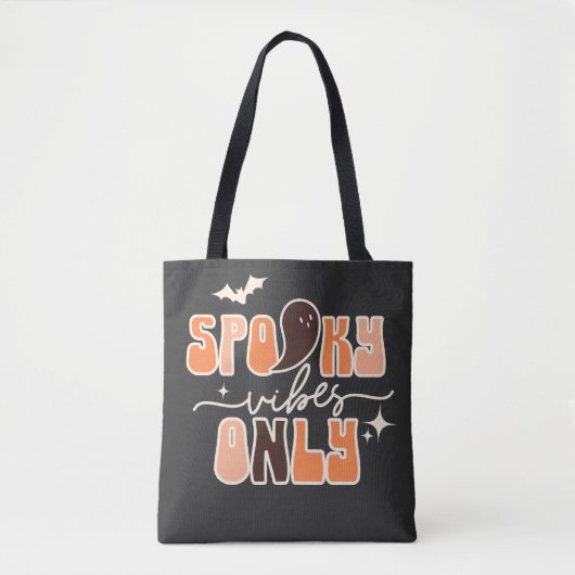 Retro Groovy Halloween Spooky Vibes Tasche (Vorderseite)