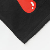 Retro Groovy Heart Throb Valentines Day Toddlers B Fleecedecke (Ecke)