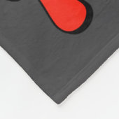 Retro Groovy Heart Throb Valentines Day Toddlers B Fleecedecke (Ecke)