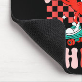 Retro Groovy Heart Throb Valentines Day Toddlers B Mousepad (Ecke)