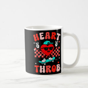 Retro Groovy Herzklopfen Valentinstag Kleinkinder Kaffeetasse