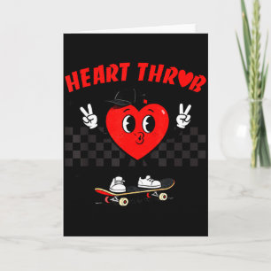 Retro Groovy Herzklopfen Valentinstag Kleinkinder Karte