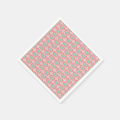 Retro Groovy Herzmuster Serviette (Ecke)