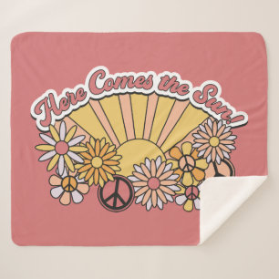 Retro Groovy Hier kommt die Vintage Grafik von S Sherpadecke