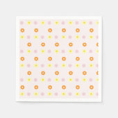 Retro Groovy Hippie Birthday Serviette (Vorderseite)