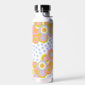 Retro Groovy Hippie Blume und Sterne Trinkflasche (Links)