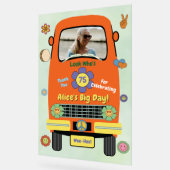 Retro Groovy Hippie Geburtstagsfeier Acrylschild (Winkel)