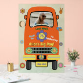 Retro Groovy Hippie Geburtstagsfeier Acrylschild (Hochzeit)