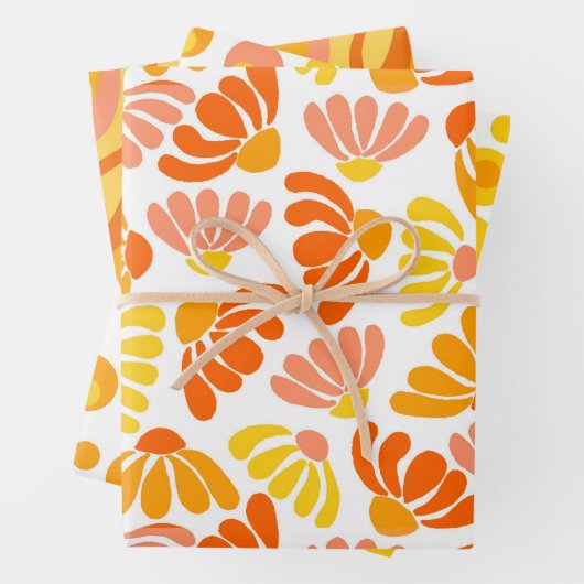 Retro Groovy Hippie Wrapping Paper Sheets Geschenkpapier Set (Beispiel)