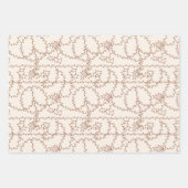 Retro Groovy Holiday Rock 'N Roll Peace Tree Geschenkpapier Set (Vorderseite 3)