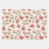 Retro Groovy Holiday Rock 'N Roll Peace Tree Geschenkpapier Set (Vorderseite 2)