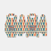 Retro Groovy Holly Jolly Geometric Christmas Trees Geschenkschachtel (Ungefaltet)