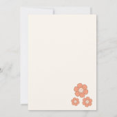 Retro Groovy House Erwärmung Party Einladung (Rückseite)