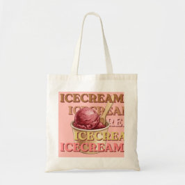 "Retro Groovy Ice Cream Social" Ästhetik-Tragetasc Tragetasche