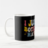 Retro Groovy Ich hoffe, dass beide Teams Spaß habe Kaffeetasse (Links)