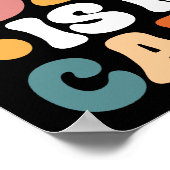 Retro Groovy Ihr Vater ist mein Cardio Poster (Ecke)