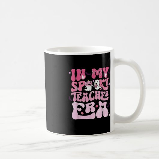 Retro Groovy in meinem Spooky Teacher Era Fun Hall Kaffeetasse (Rechts)