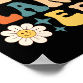 Retro Groovy in meiner Hochzeitsplanungszeit Poster (Ecke)