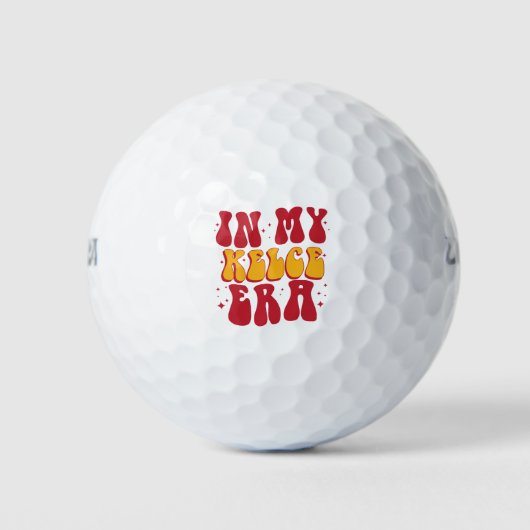 Retro Groovy in meiner Kelce-Ära Golfball (Vorderseite)
