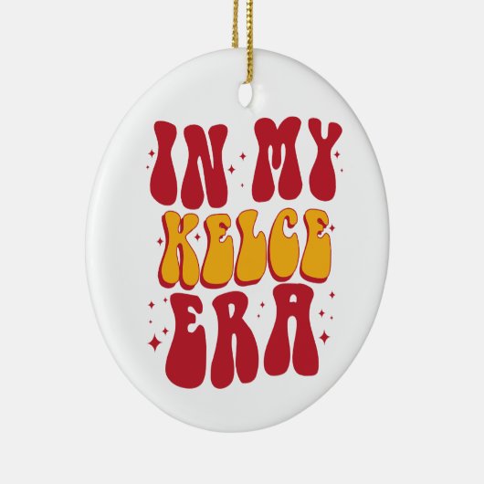 Retro Groovy in meiner Kelce-Ära Keramik Ornament (Rechts)