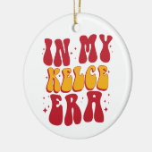 Retro Groovy in meiner Kelce-Ära Keramik Ornament (Links)