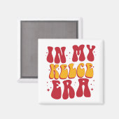 Retro Groovy in meiner Kelce-Ära Magnet (Vorderseite/Rückseite)