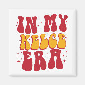 Retro Groovy in meiner Kelce-Ära Magnet (Vorne)