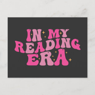 Retro Groovy in meiner Lesezeit Feiertagspostkarte