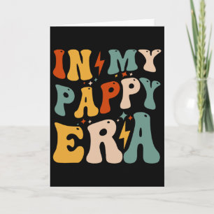 Retro Groovy in meiner Pappy-Ära Lustiger Vatertag Karte