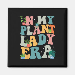 Retro Groovy in meiner Pflanze Lady Era Xmas Garta Magnet