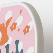 Retro Groovy in meiner Pickleball-Mama Zeitalter d Pickleball Schläger (Linke Seite)