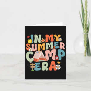 Retro Groovy in meiner Sommercamp-Ära Sommerlager Karte