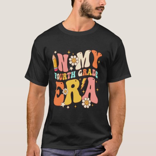 Retro Groovy in meiner vierten Klasse Studenten zu T-Shirt (Vorderseite)