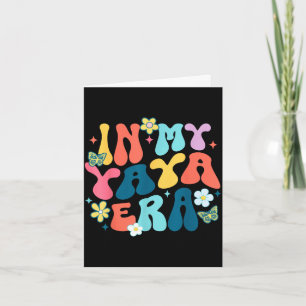 Retro groovy in meiner Yaya-Ära Frohen Muttertag R Karte