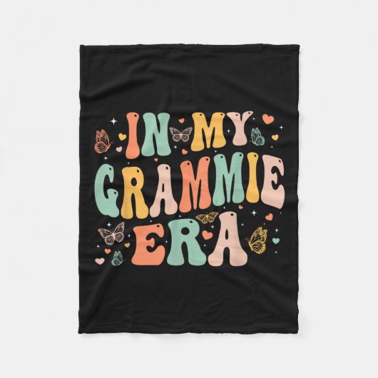 Retro Groovy In My Grammie Era Mother's Day Women Fleecedecke (Vorderseite)