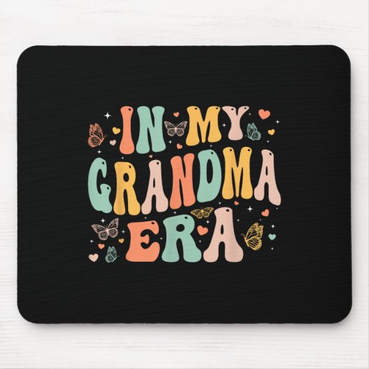 Retro Groovy In My Grandma Era Mother's Day Women Mousepad (Vorne)