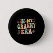 Retro Groovy In My Granny Era Mother's Day Women Button (Vorderseite)