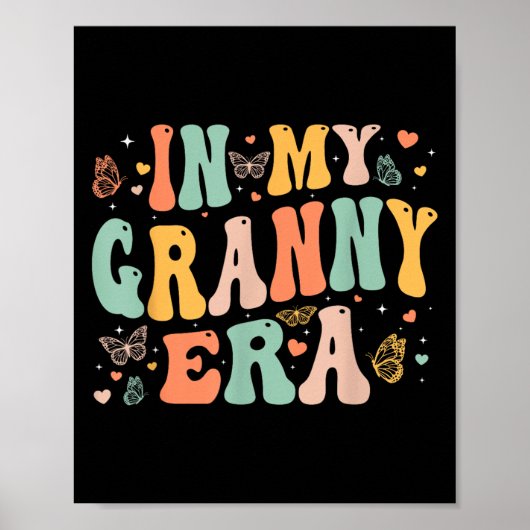 Retro Groovy In My Granny Era Mother's Day Women Poster (Vorne)