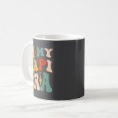 Retro Groovy In My Pa Era Funny Father's Day Mens Kaffeetasse (Vorderseite Links)