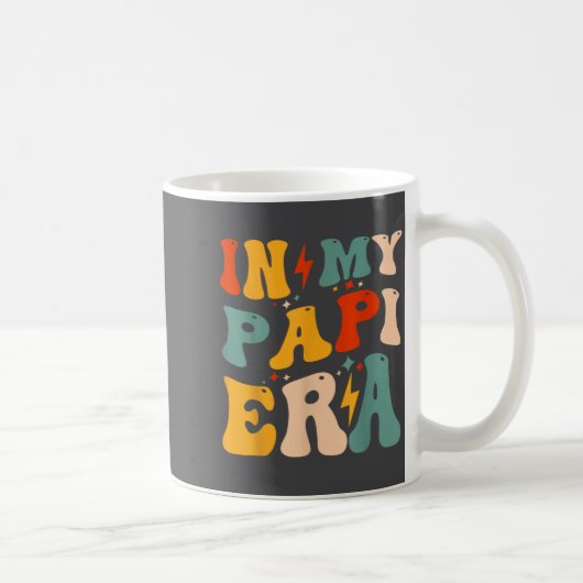 Retro Groovy In My Pa Era Funny Father's Day Mens Kaffeetasse (Rechts)